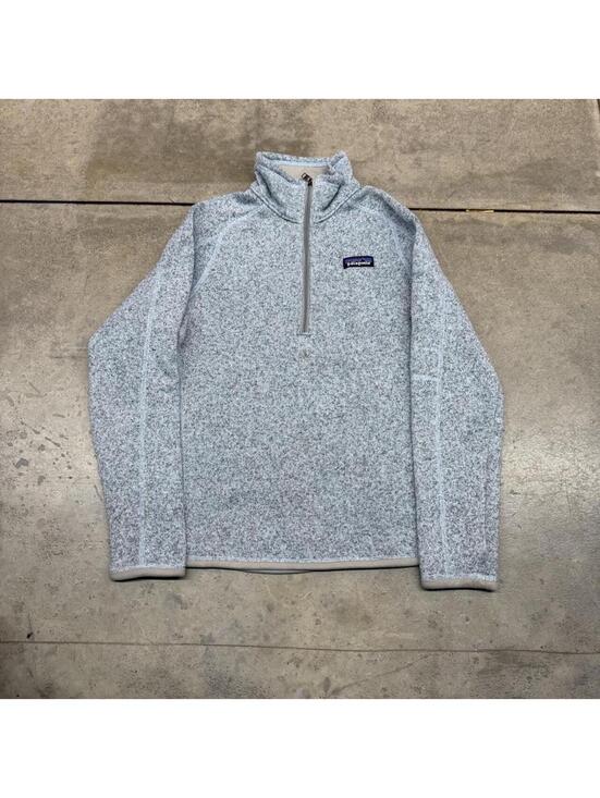 Patagonia Jackets & Blazers - vintage patagonia better sweater light blue quarter zip fleece jacket WOMENS